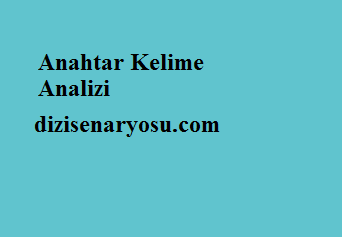 anahtar kelime analizi